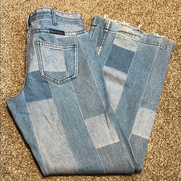 Just Tuff jeans Patches wide leg jeans - Picture 1 of 6